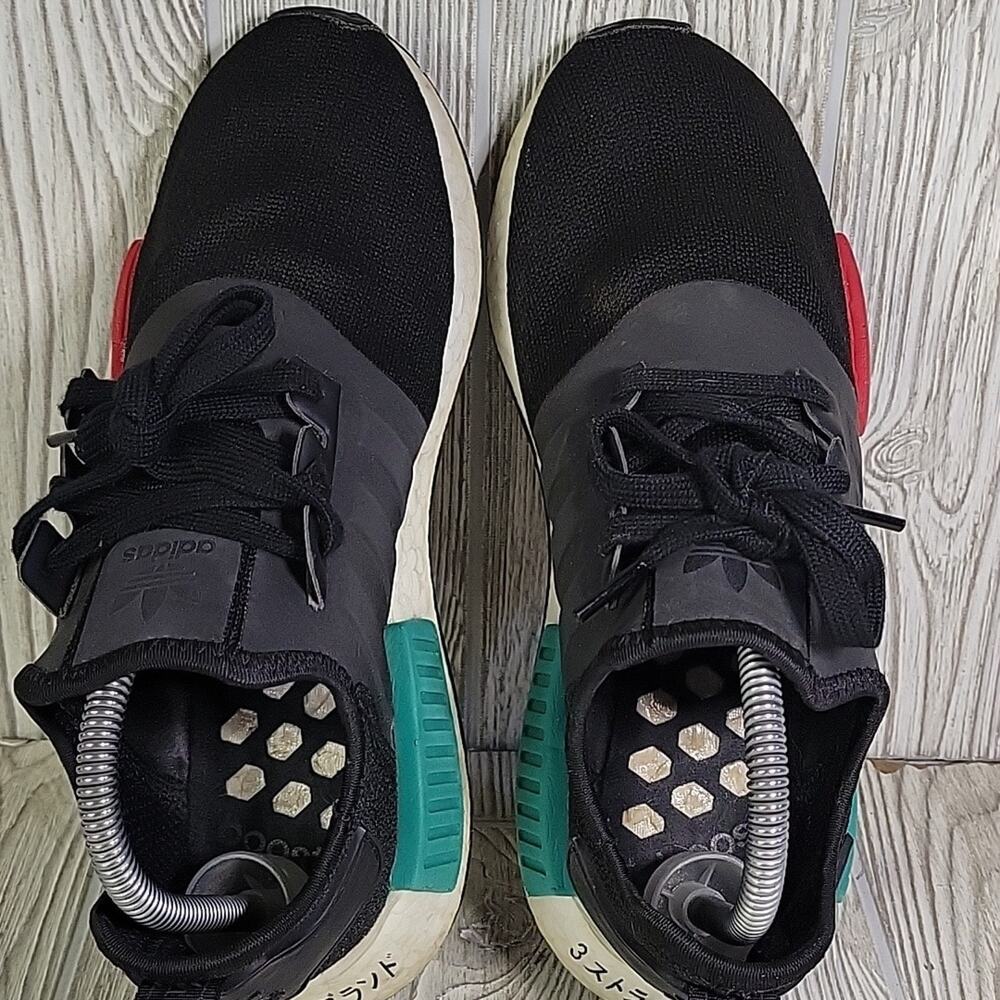 Adidas Boost NMD R1 Legend Japan Heel Black Athletic Sneakers Mens Size 7.5 - Picture 6 of 11